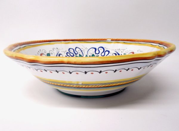 Deruta Raffaellesco 12" Scalloped Serving Bowl - Image 2