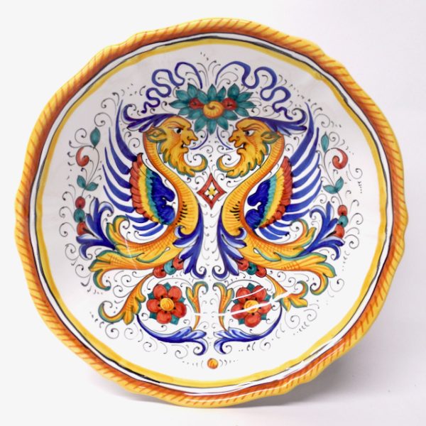 Deruta Raffaellesco 12" Scalloped Serving Bowl