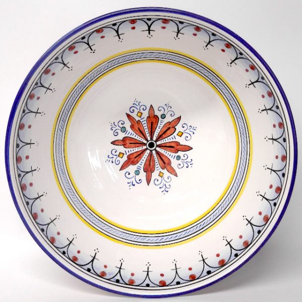 Deruta Ricco Blue 14" Serving Bowl - Image 2