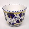 Deruta Galletto Blue Blue 4" Small Cachepot Planter - Image 2