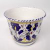Deruta Galletto Blue 7" Large Cachepot Planter - Image 2