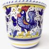 Deruta Galletto Blue 7" Large Cachepot Planter