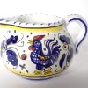 Deruta Galletto Blue Cream Pitcher