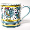 Deruta Galletto Green Mug