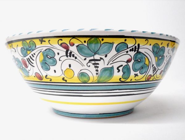 Deruta Galletto Green 12" Serving Bowl - Image 2