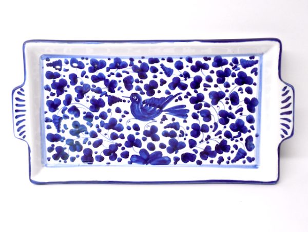 Deruta Arabesco Blue 12X6" Serving Tray