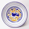 Deruta Arabesco Blue and Ochre 8" Bowl