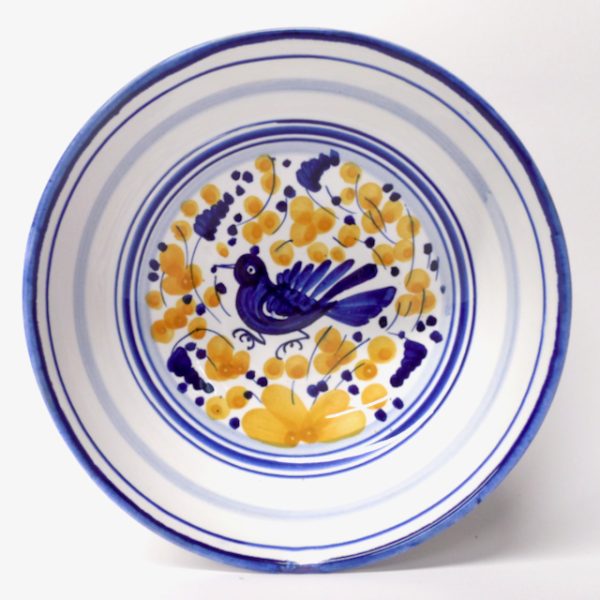Deruta Arabesco Blue and Ochre 6" Bowl