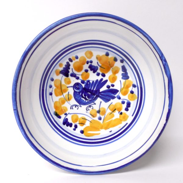 Deruta Arabesco Blue and Ochre 5" Bowl