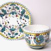 Deruta Galletto Green Cappuccino Cup and Saucer - Image 2