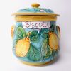 Limoni di Sicilia Turquoise 9” Biscotti Jar