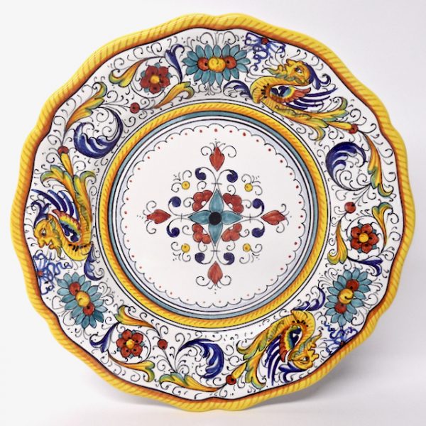 Deruta Raffaellesco 11" Scalloped Dinner Plate