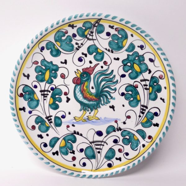 Deruta Galletto Green 8" Salad/Dessert Plate