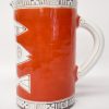 Ceramiche di Sicilia Cylindrical Pitcher with Fish - Image 4