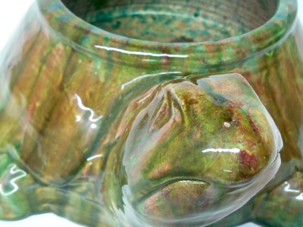 Sicilian Santo Stefano 6" Turtle Cachepot Planter - Image 4