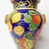 Sicilian Santo Stefano 20” Orcio Vase with Fruit