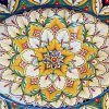 Deruta Antico Geometrico 16.5X13" Oval Serving/Wall Platter - Image 2