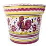 Deruta Galletto Red 4" Small Flower Pot