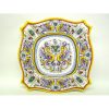 Deruta Raffaellesco 15X15" Square Scalloped Serving/Wall Platter - Image 2