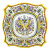 Deruta Raffaellesco 15X15" Square Scalloped Serving/Wall Platter