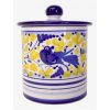 Deruta Arabesco Blue and Yellow 5" Canister
