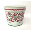 Deruta Arabesco Green and Red 4" Small Flower Pot - Image 3
