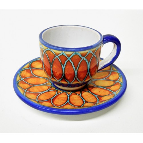 Sicilian Fuoco Demitasse Espresso Cup & Saucer