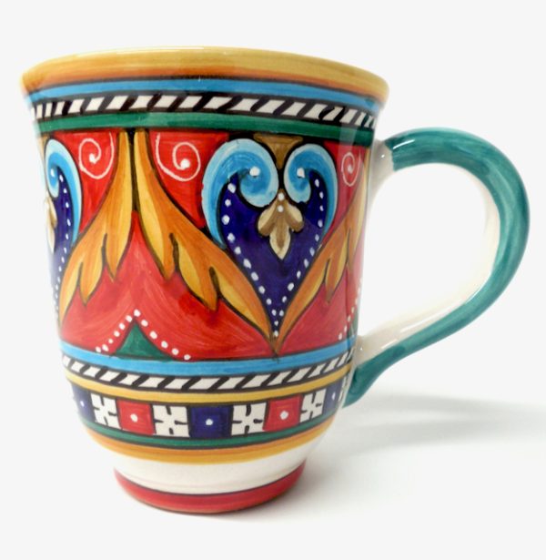 Deruta Antico Geometrico Bell-Shaped Large Mug