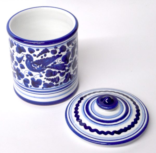 Deruta Arabesco Blue 5" Canister - Image 2